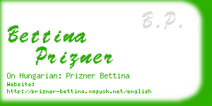 bettina prizner business card